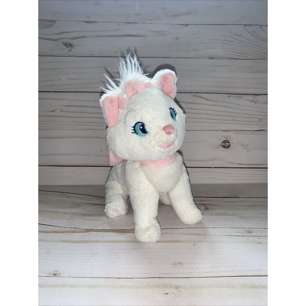 Disney Store Marie Plush Aristocats Kitten Cat Stuffed Animal Baby Pink Bow